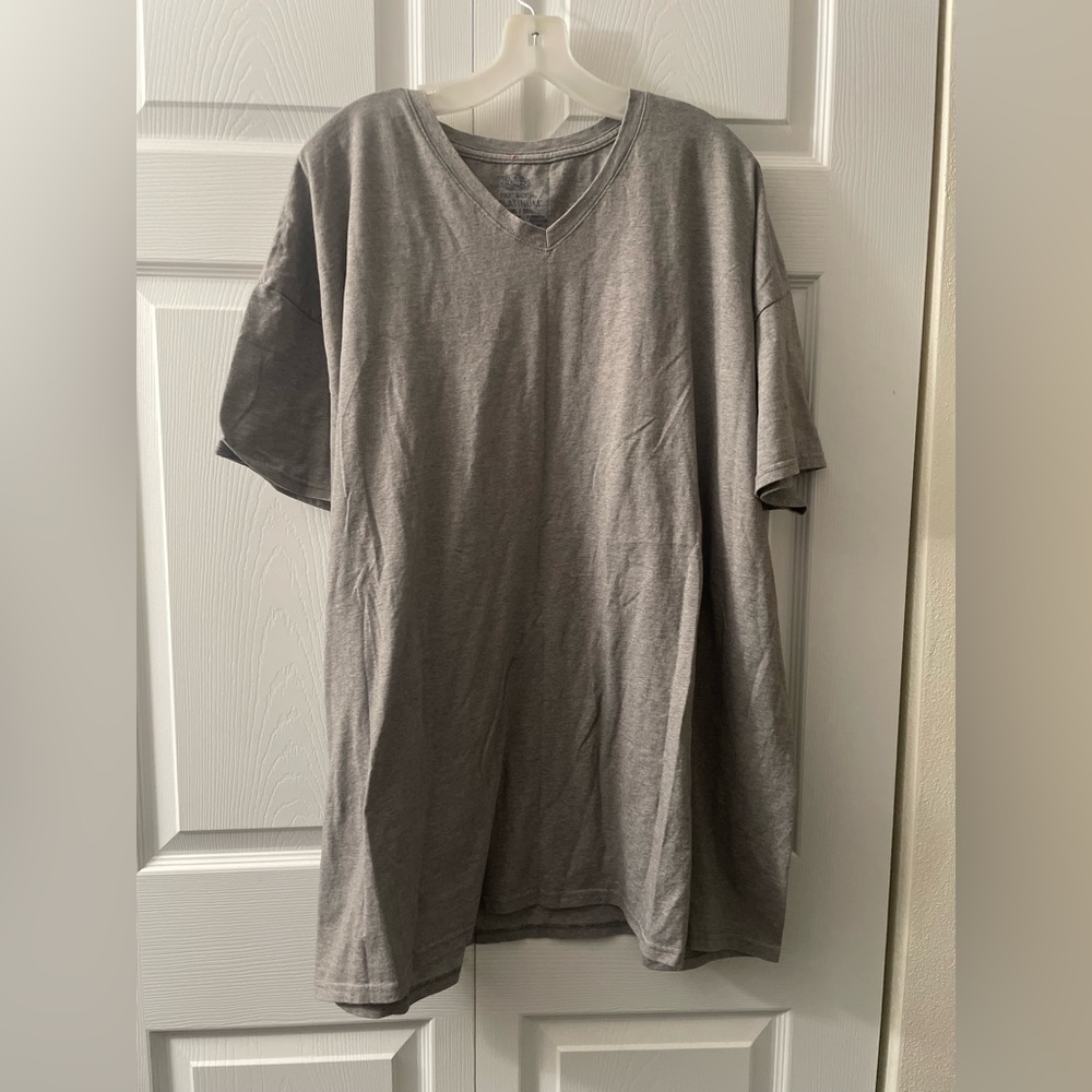 Fruit of the loom platinum v neck shirt